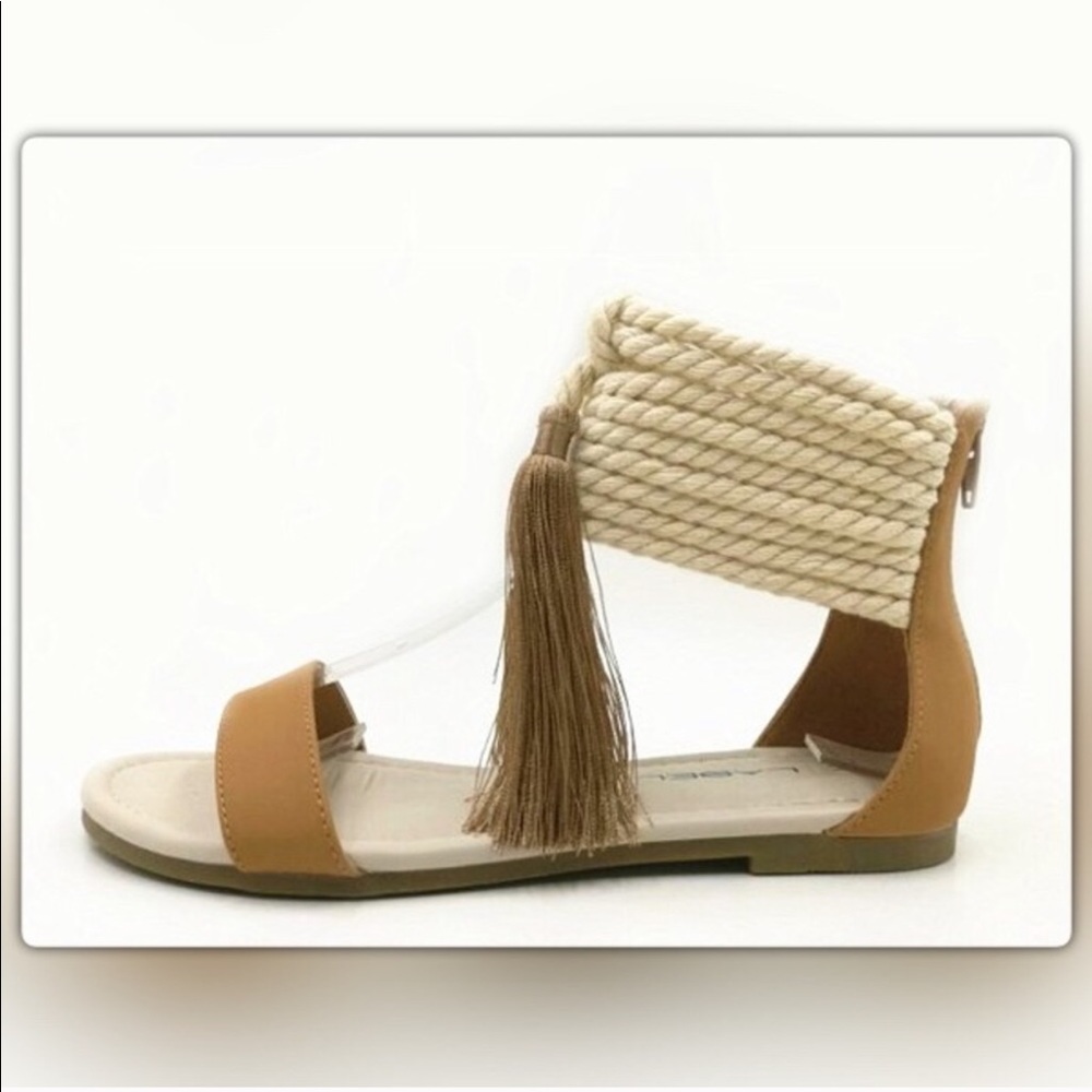 Boho Rope and Tassel Sandals
